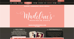 Desktop Screenshot of madelinesweddings.com